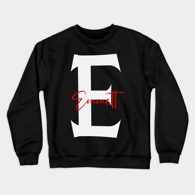 Emmett Family Name, Emmett Surname, Emmett First Name, Emmett Last Name Crewneck Sweatshirt by sketchraging